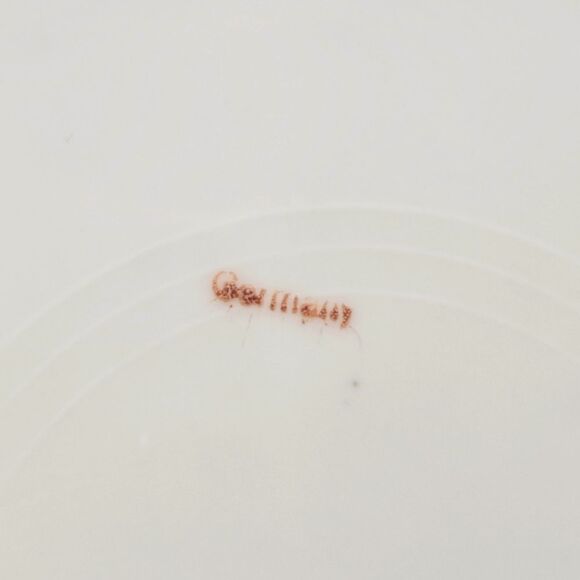 Peacock Handled Plate Koenigszelt Silesia Vintage Germany - Picture 7 of 8